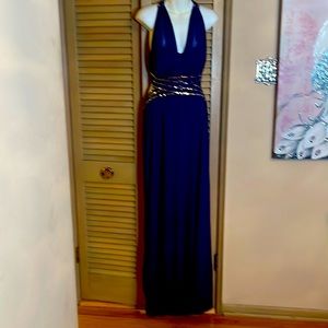 Purple chic, sequence, outlined around the neck and waist size 13 gown